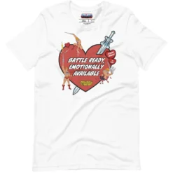 Masters of the Universe He-Man Battle Ready White T-shirt