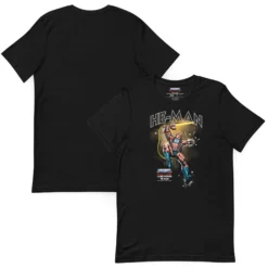 Masters of the Universe Laser Power He-Man Black T-shirt