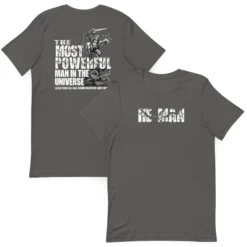 Masters of the Universe Laser Power He-Man Grey T-shirt
