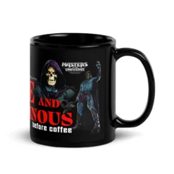 Masters of the Universe Movie Skeletor Before Coffee Black Mug