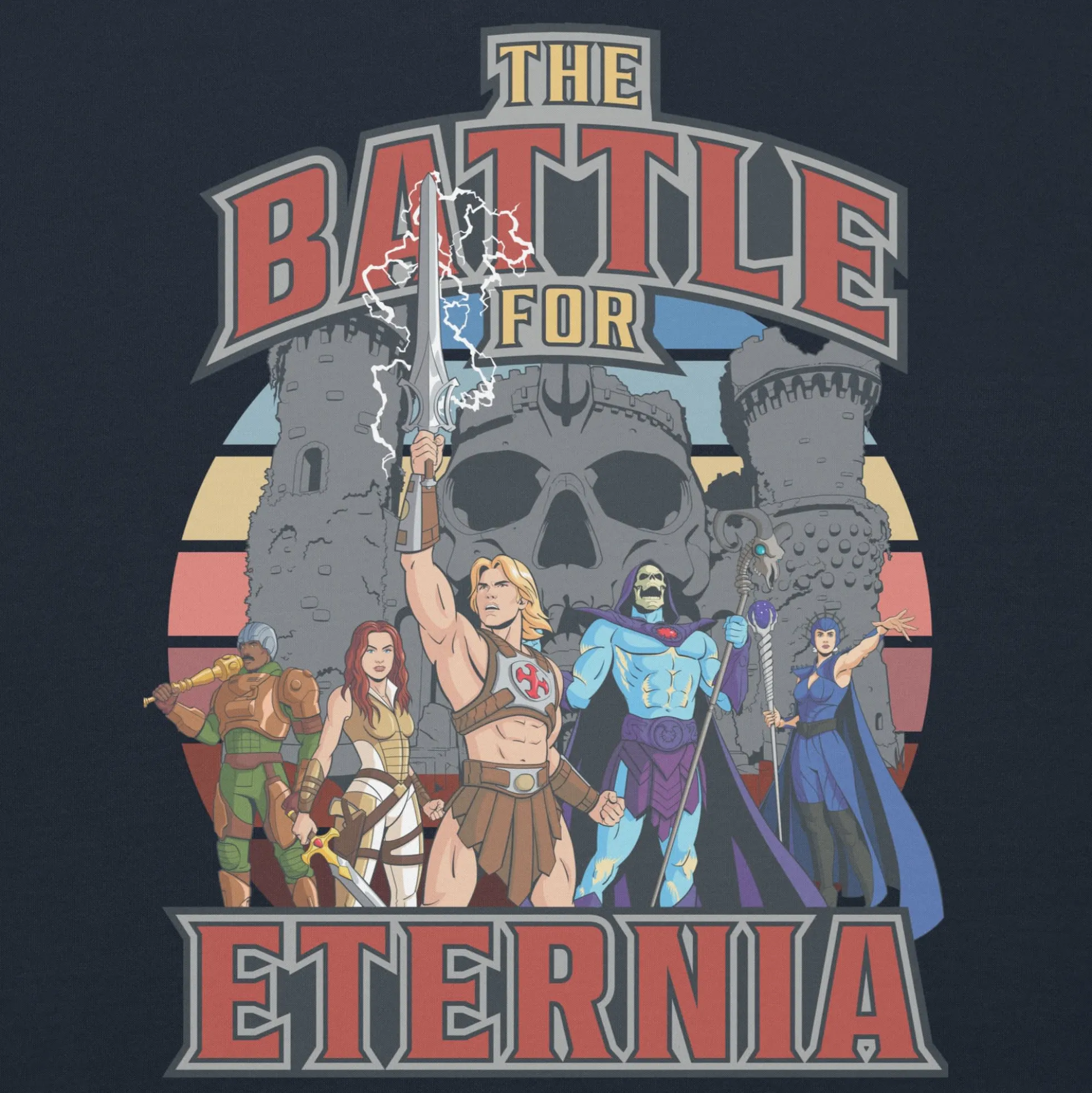 Masters of the Universe Movie Battle for Eternia Navy Hoodie