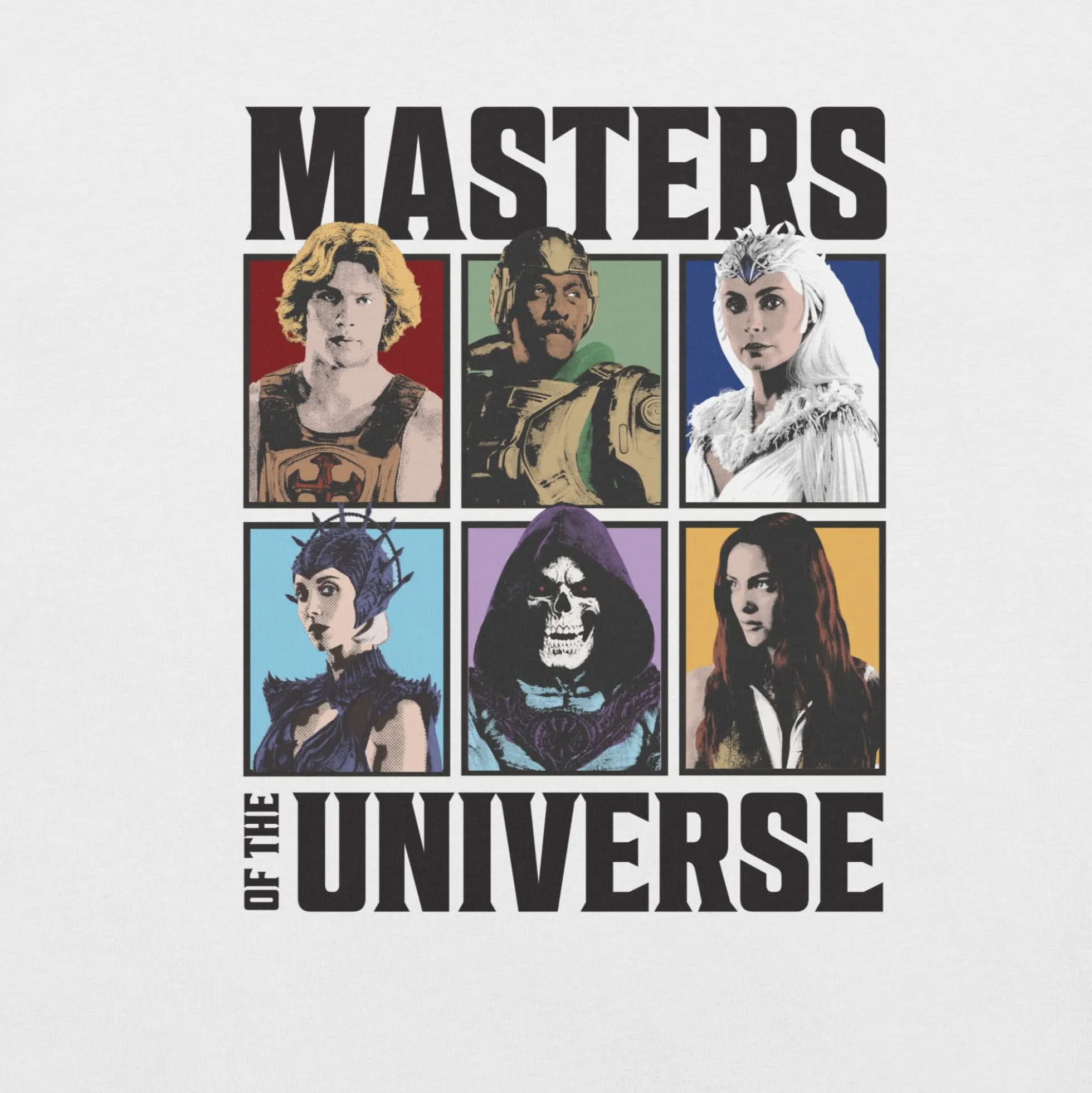 Masters of the Universe Movie Characters White T-shirt