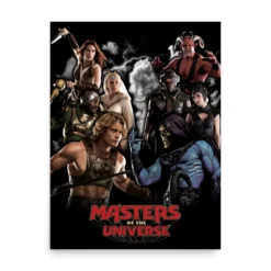 Masters of the Universe Movie Characters Black Poster