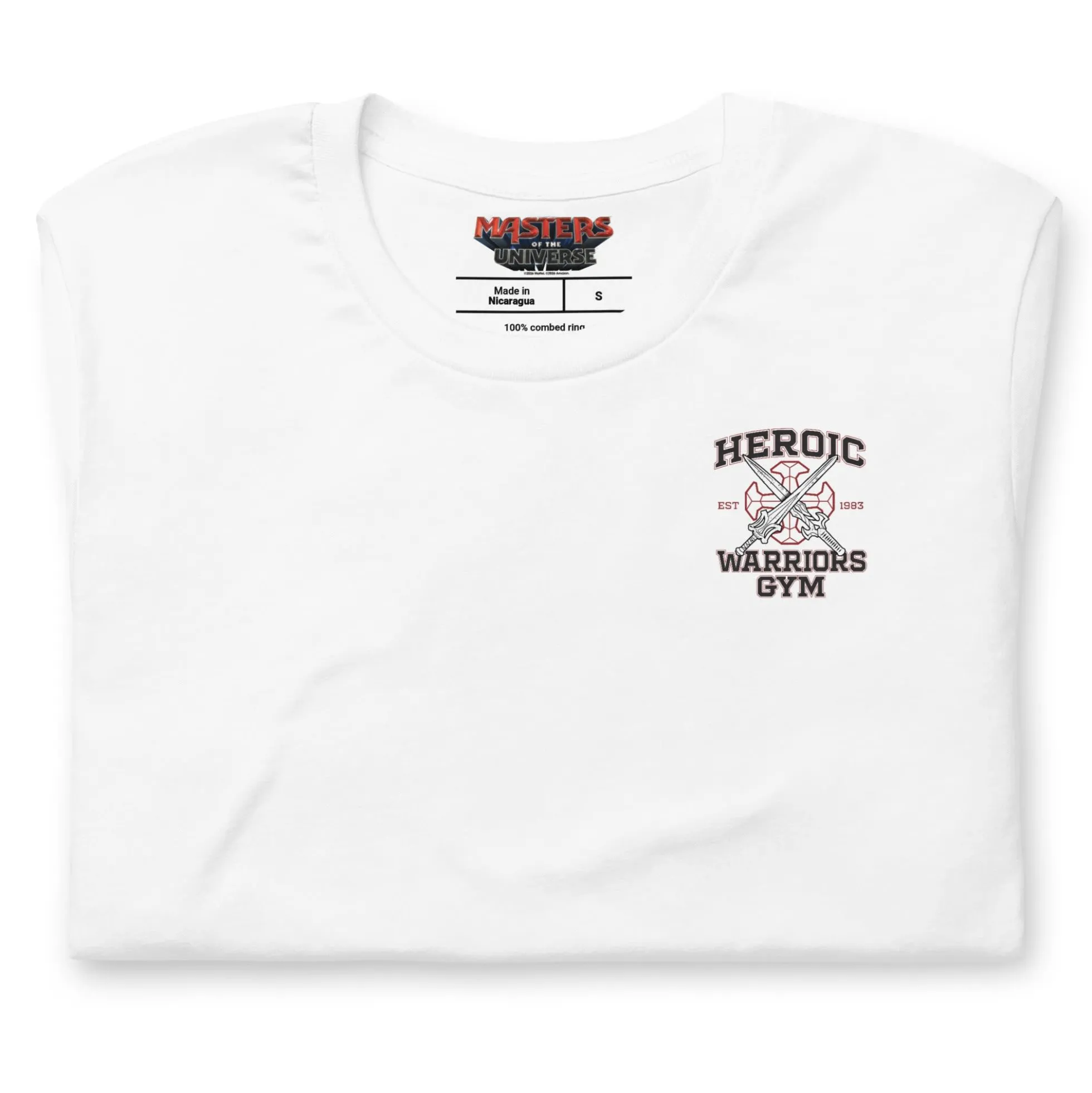 Masters of the Universe Movie Heroic Warriors Gym White T-shirt