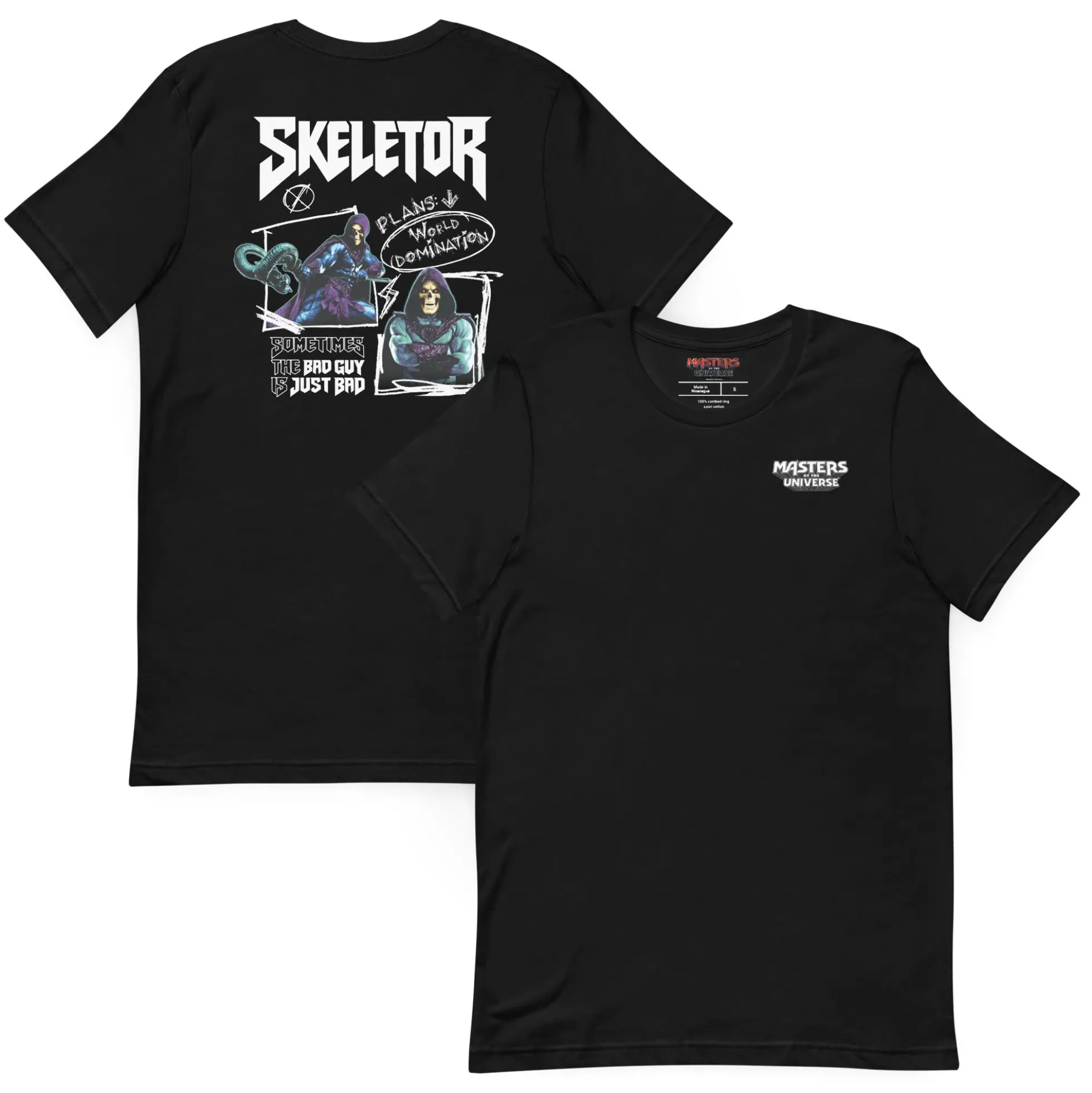 Masters of the Universe Movie Skeletor Bad Guy Black T-shirt