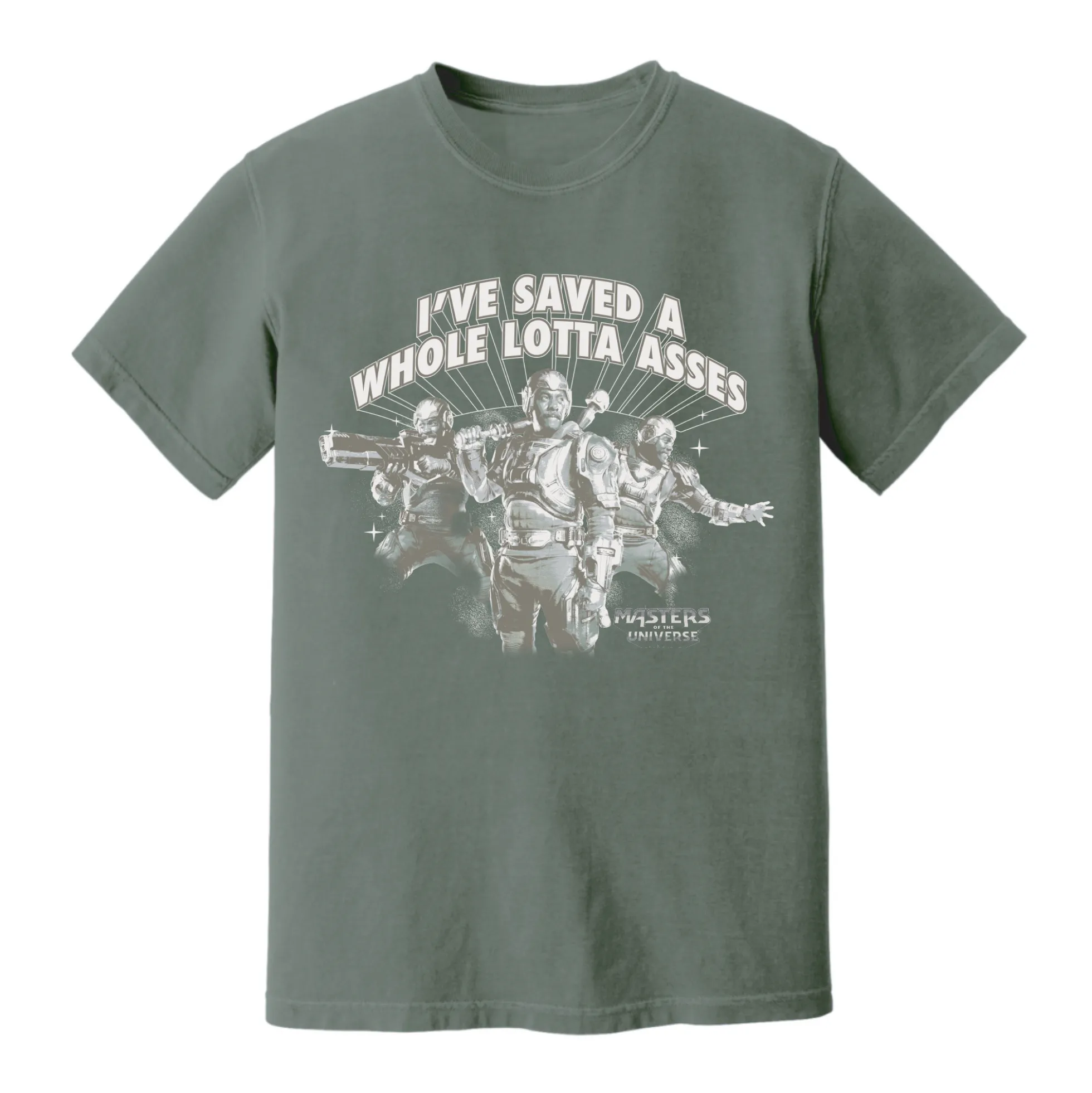Masters of the Universe Movie Man-at-Arms Green T-shirt
