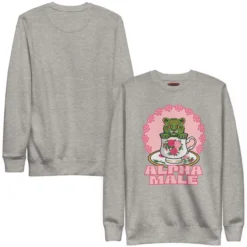 Masters of the Universe Movie Cringer Teacup Gray Sweatshirt