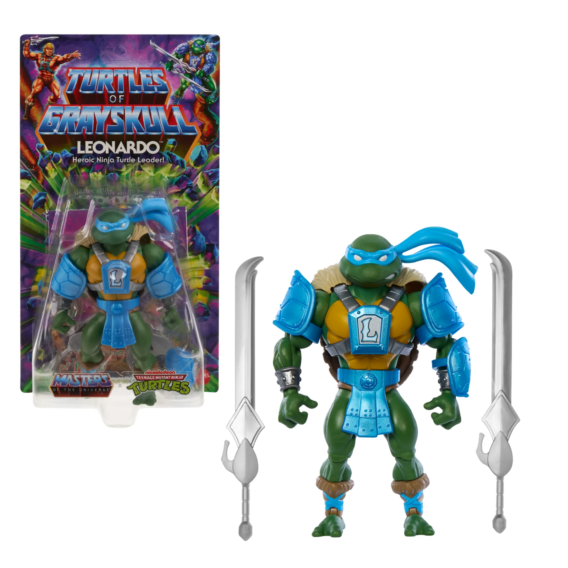 Masters of the Universe Origins Turtles of Grayskull Leonardo Action Figure