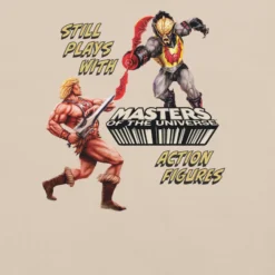 Masters of the Universe Still Plays with Action Figures Cream T-Shirt