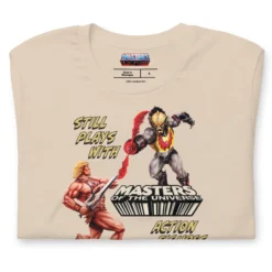 Masters of the Universe Still Plays with Action Figures Cream T-Shirt