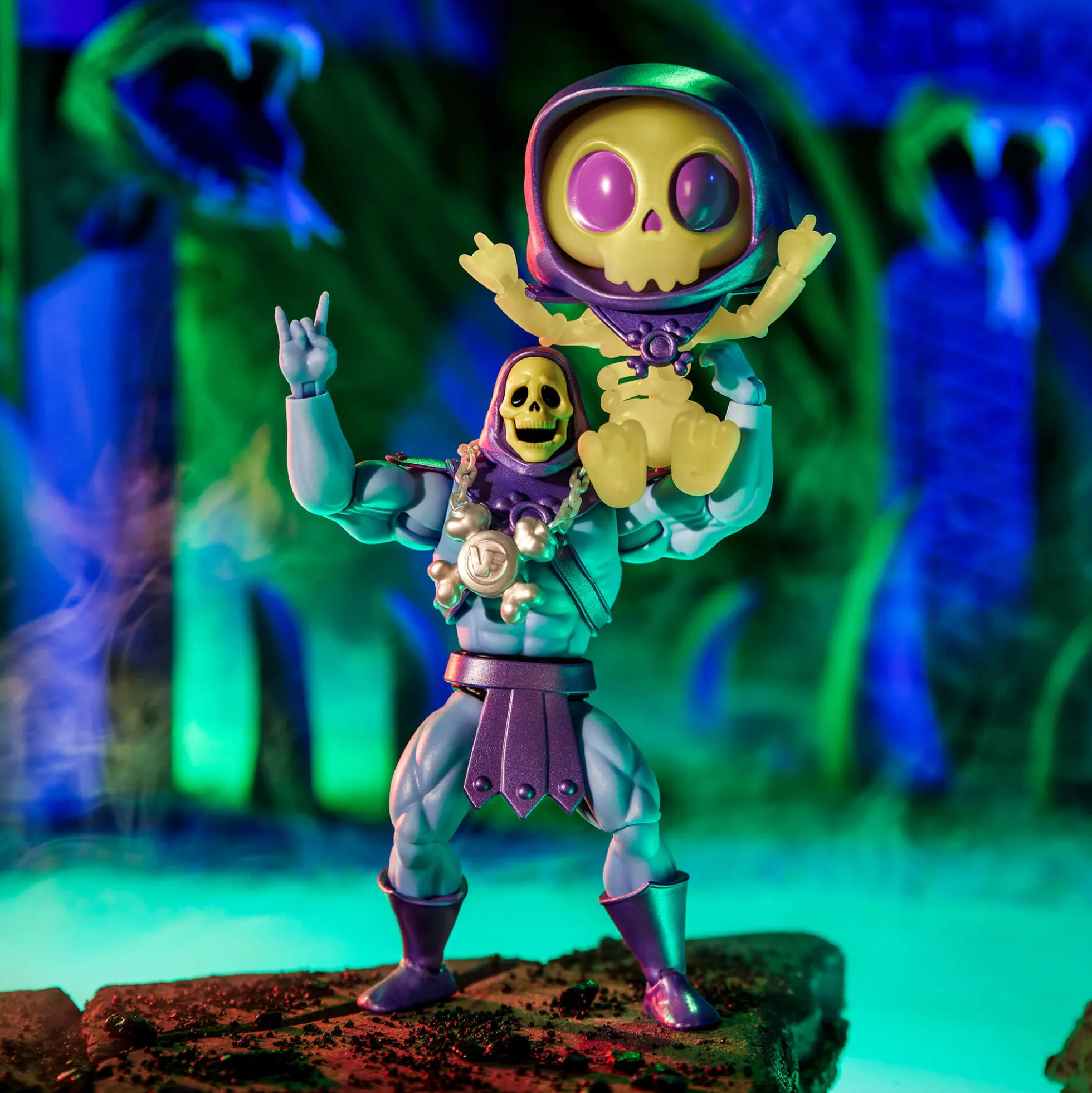 Masters of the Universe Skeletor x VeeFriends Skilled Skeleton 2-Pack