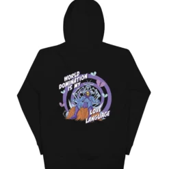 Masters of the Universe Skeletor Love Language Embroidered Black Hoodie