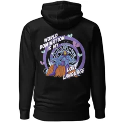 Masters of the Universe Skeletor Love Language Embroidered Black Hoodie