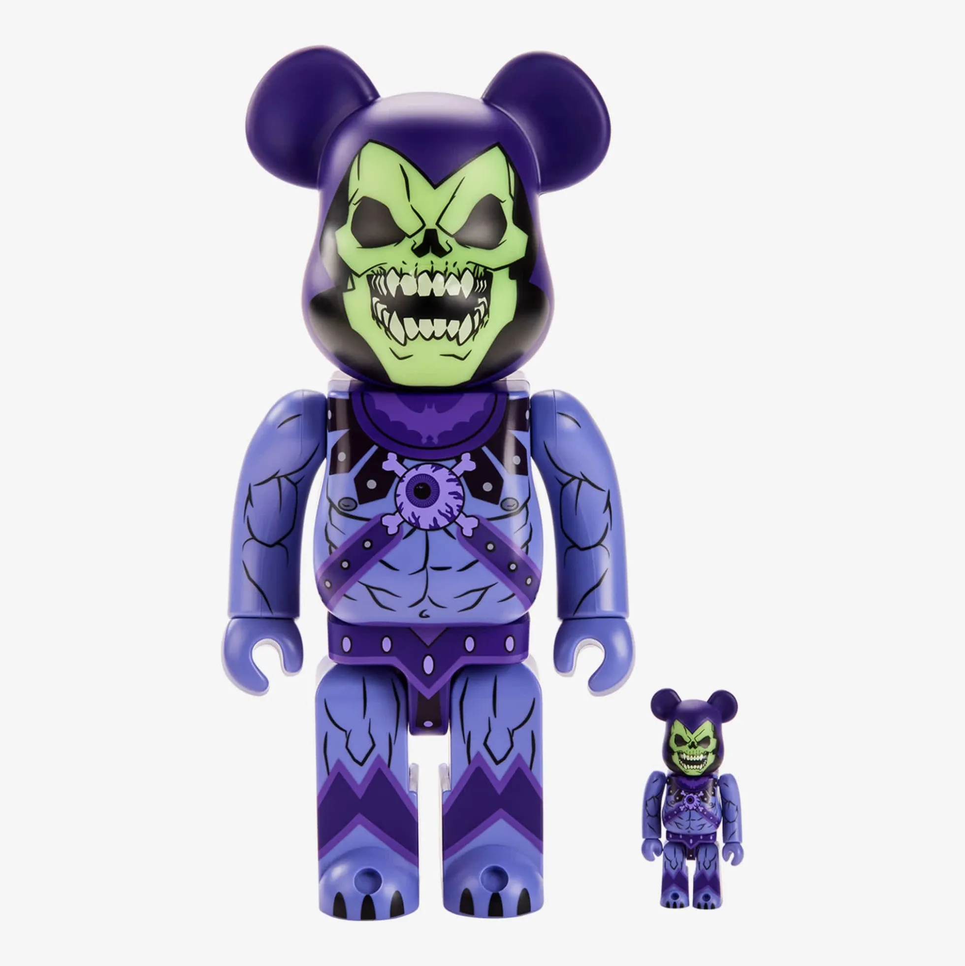 Masters of the Universe Skeletor BE@RBRICK 100% & 400%