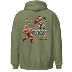 Masters of the Universe Still Plays with Action Figures Green Hoodie