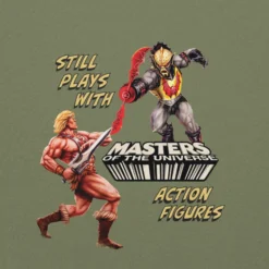Masters of the Universe Still Plays with Action Figures Green Hoodie