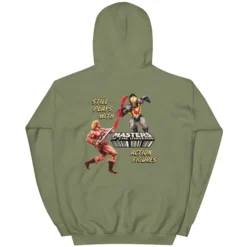 Masters of the Universe Still Plays with Action Figures Green Hoodie