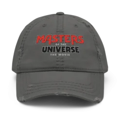 Masters of the Universe The Movie Logo Grey Dad Hat