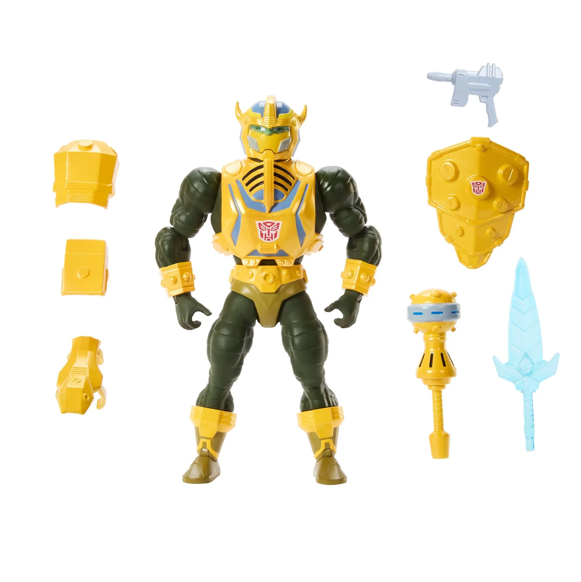 Masters of the Universe x Transformers Bumblebee Armor Man-At-Arms Action Figure