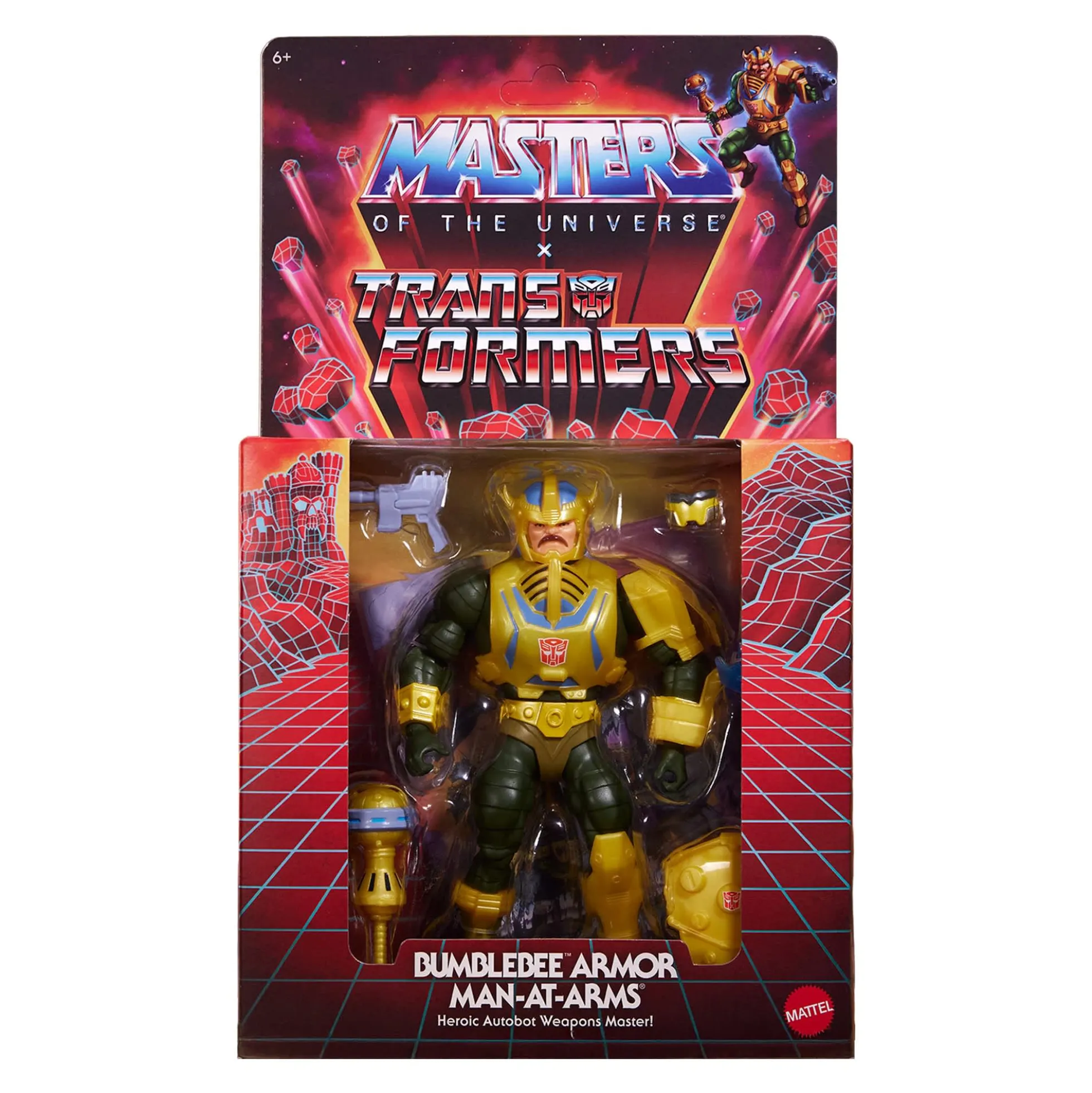 Masters of the Universe x Transformers Bumblebee Armor Man-At-Arms Action Figure