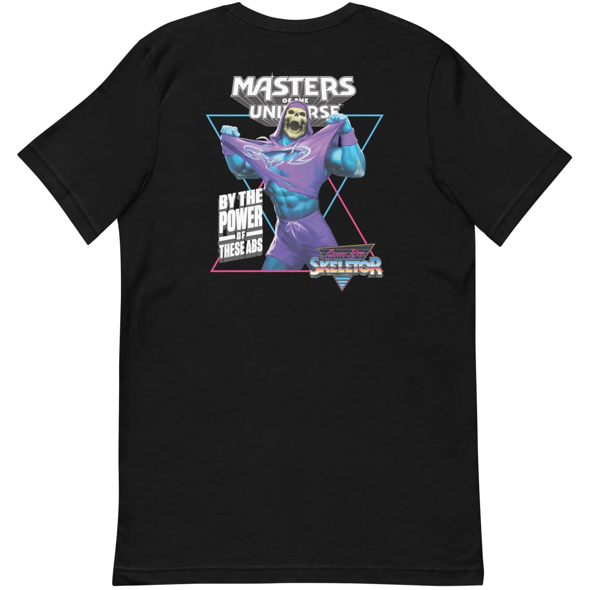 Masters of the Universe Gym Bro Skeletor Ab Power Black T-shirt