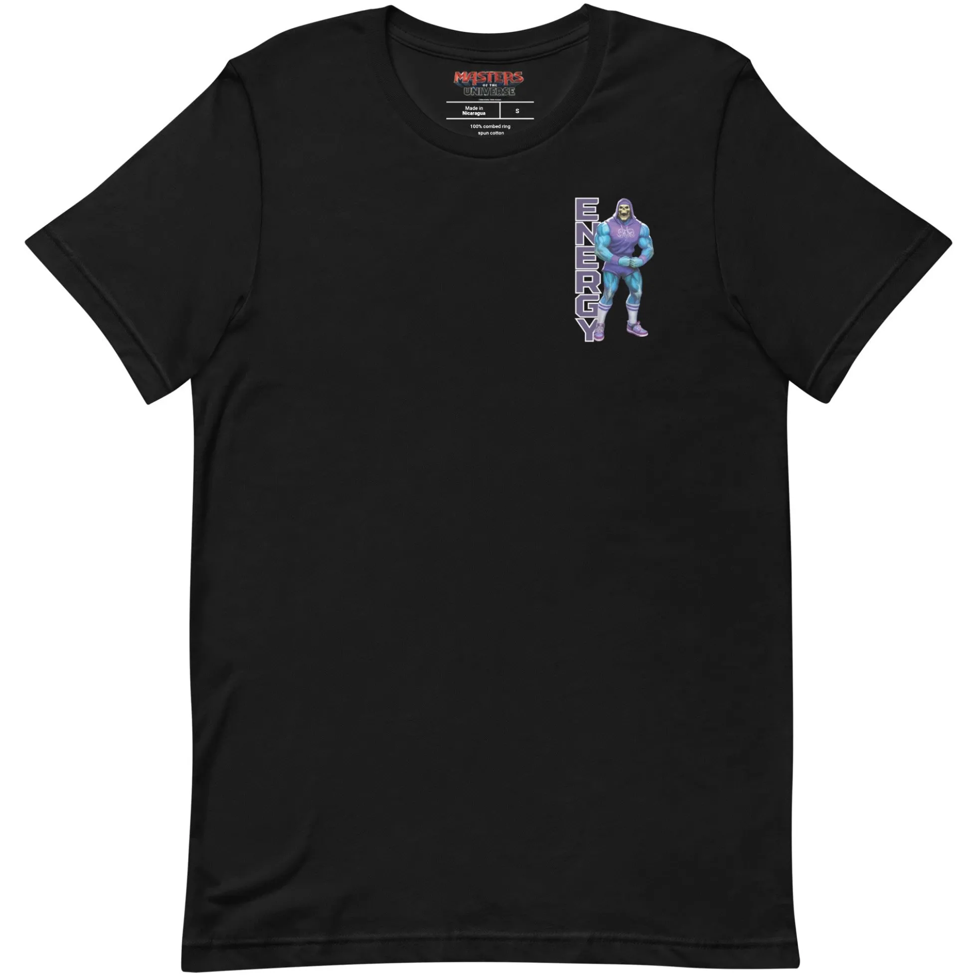 Masters of the Universe Gym Bro Skeletor Ab Power Black T-shirt