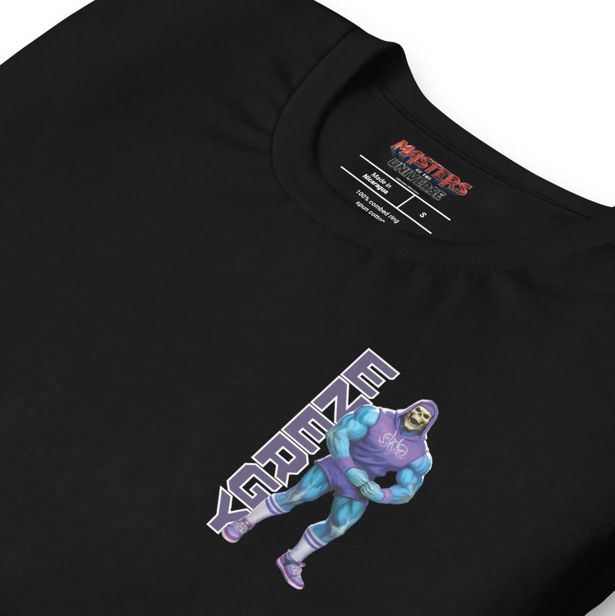 Masters of the Universe Gym Bro Skeletor Ab Power Black T-shirt