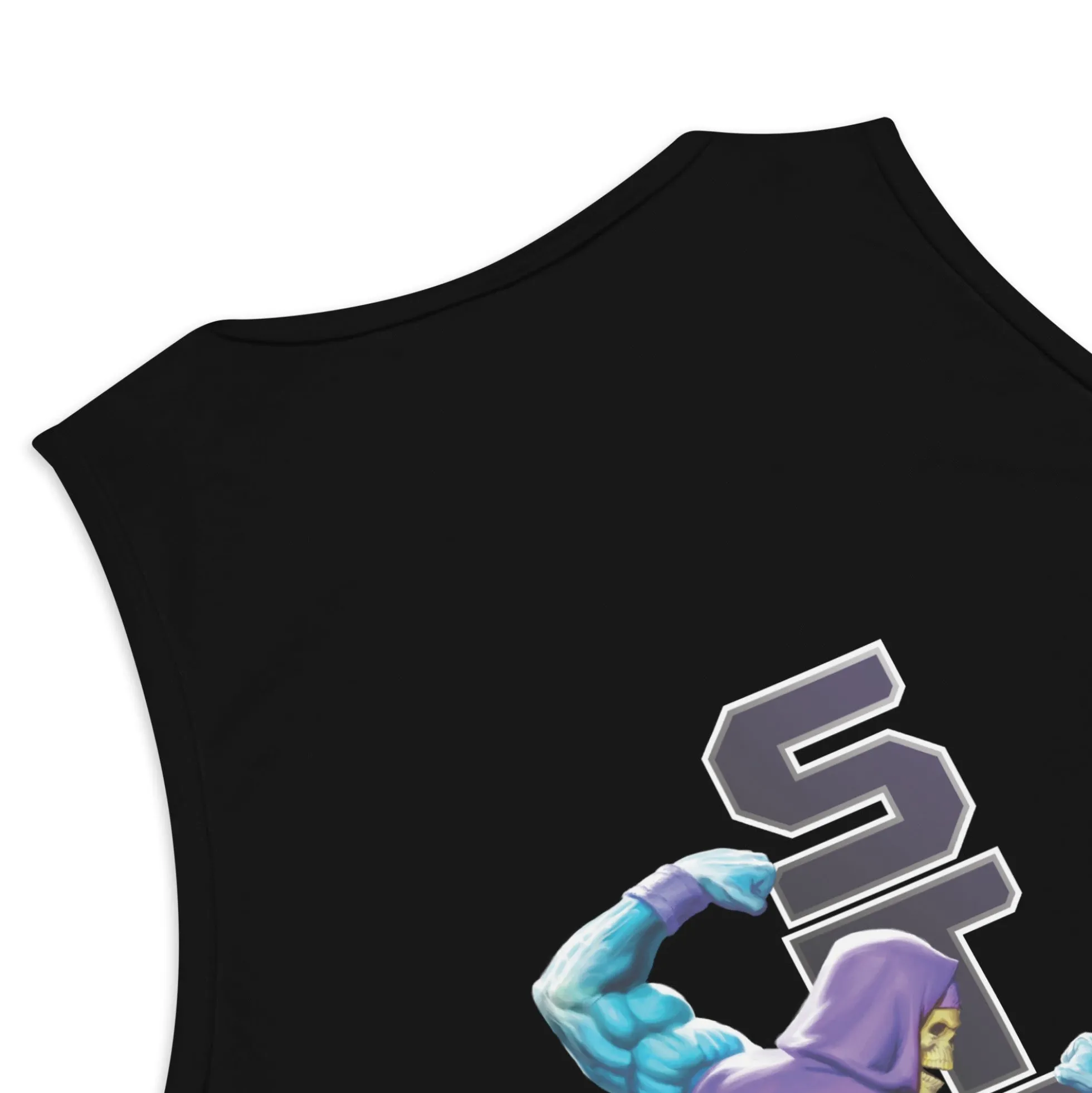 Masters of the Universe Gym Bro Skeletor Strong Black Tank Top
