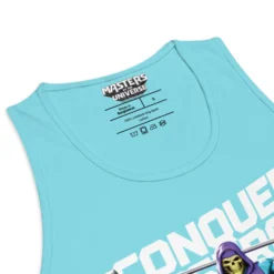 Masters of the Universe Gym Bro Skeletor Conquer Blue Tank Top
