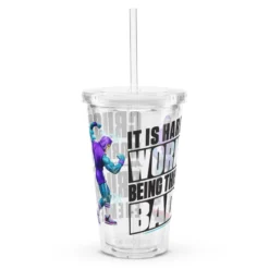 Masters of the Universe Gym Bro Skeletor Crush Your Workout Clear Water Tumbler