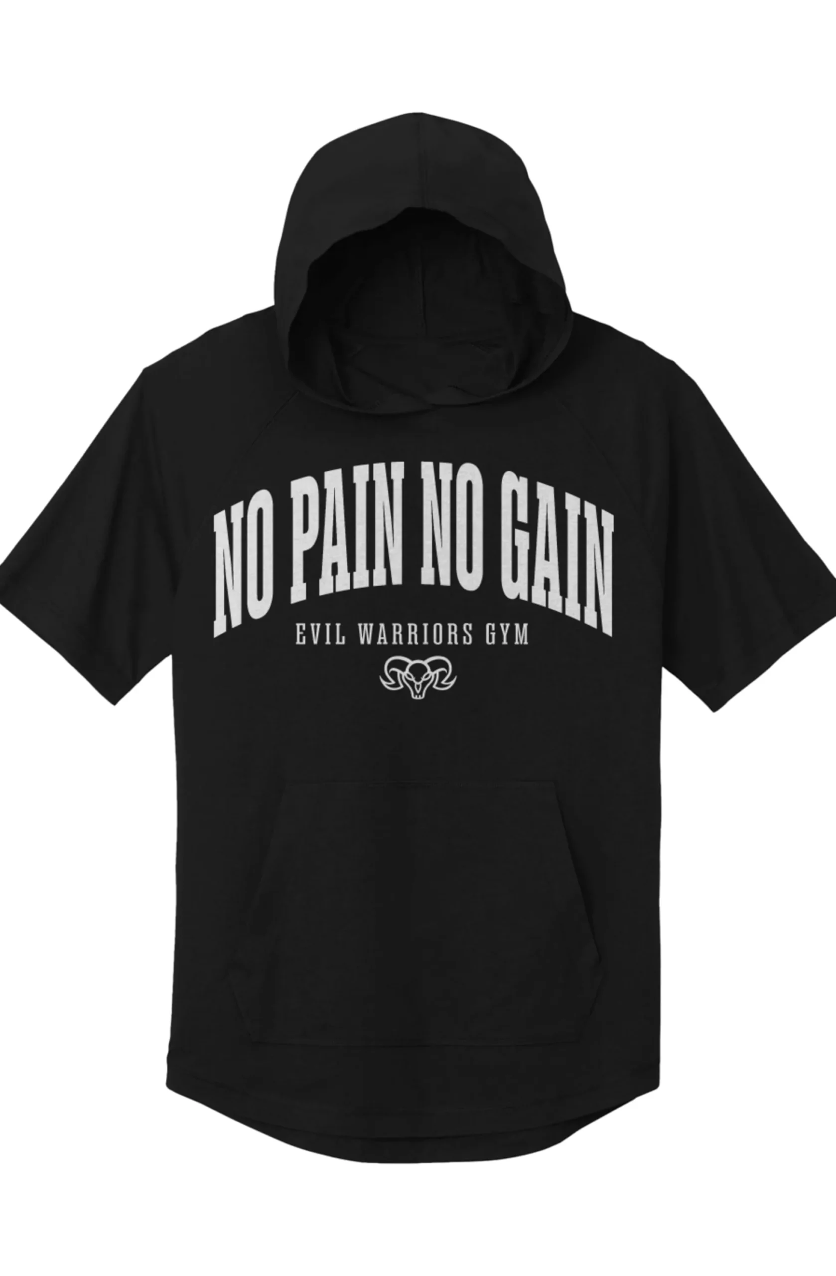 Masters of the Universe Movie Skeletor No Pain No Gain Black Short Sleeved Hoodie