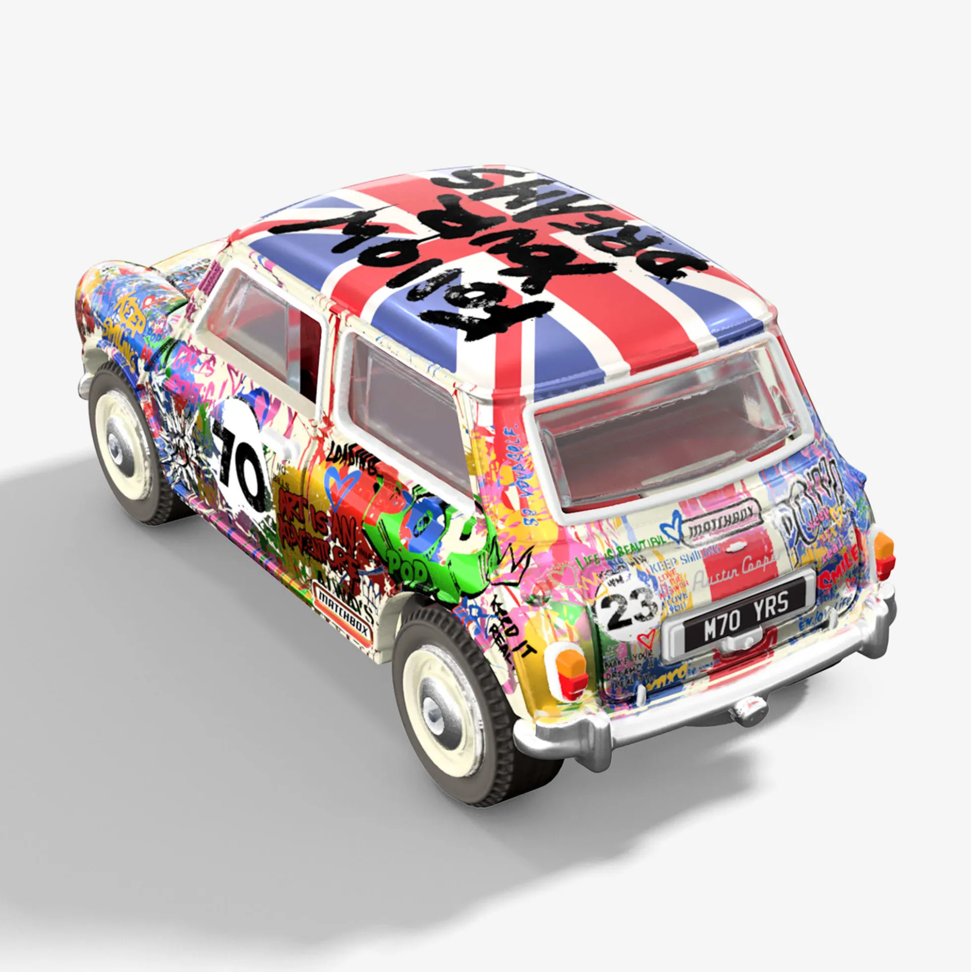 Matchbox x Mr Brainwash 1964 Austin Mini Cooper S