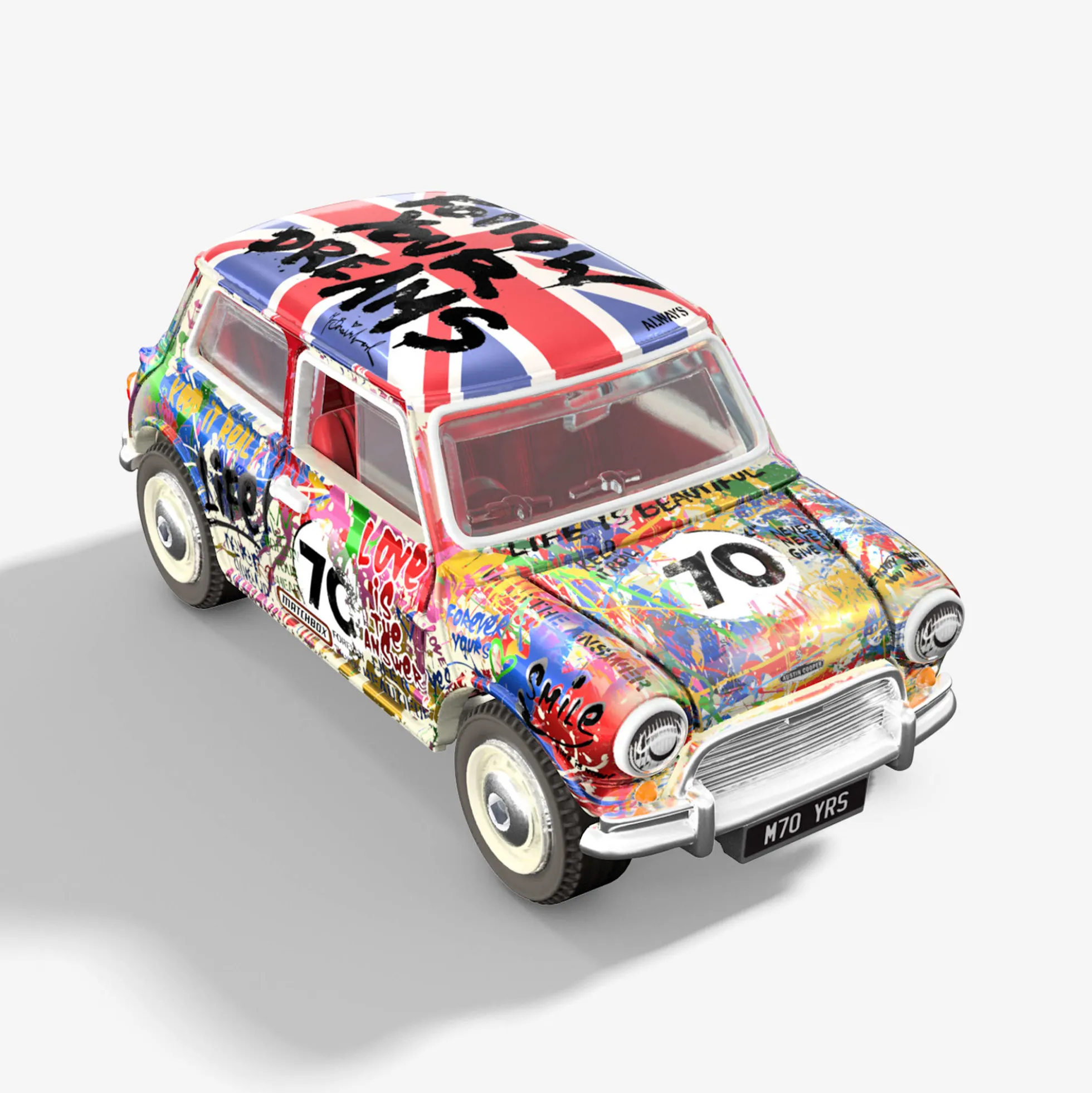Matchbox x Mr Brainwash 1964 Austin Mini Cooper S
