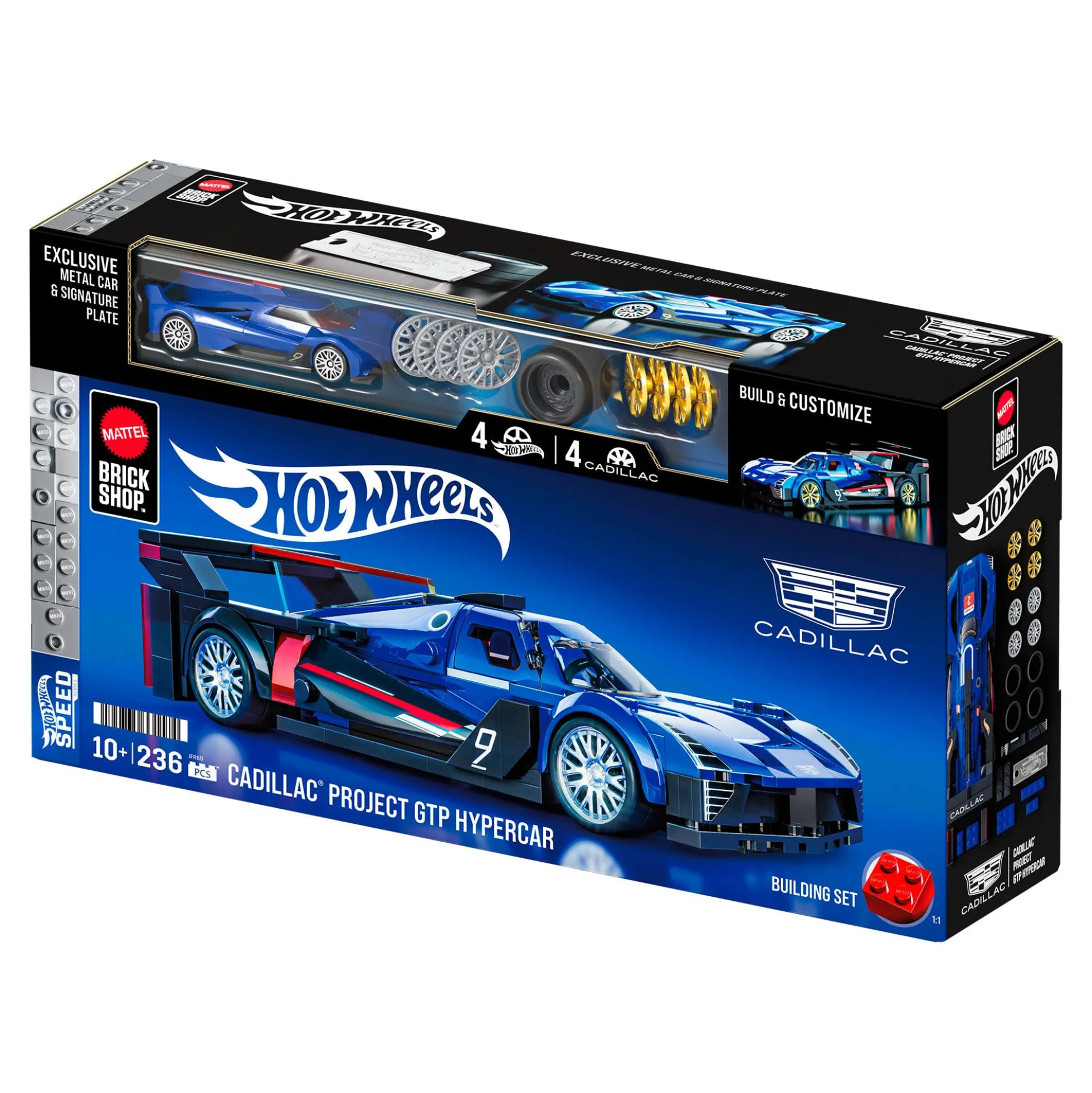 Mattel Brick Shop Hot Wheels Cadillac Project GTP Hypercar Building Set