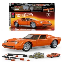 Mattel Brick Shop Hot Wheels Lamborghini Miura P400 SV Collectible Building Set
