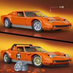 Mattel Brick Shop Hot Wheels Lamborghini Miura P400 SV Collectible Building Set