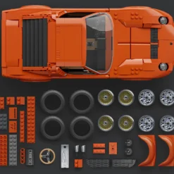 Mattel Brick Shop Hot Wheels Lamborghini Miura P400 SV Collectible Building Set