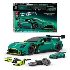 Mattel Brick Shop Hot Wheels ’24 Aston Martin Vantage GT3 Building Set