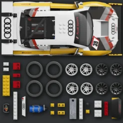 Mattel Brick Shop Hot Wheels ‘15 Audi R8 LMS Building Set