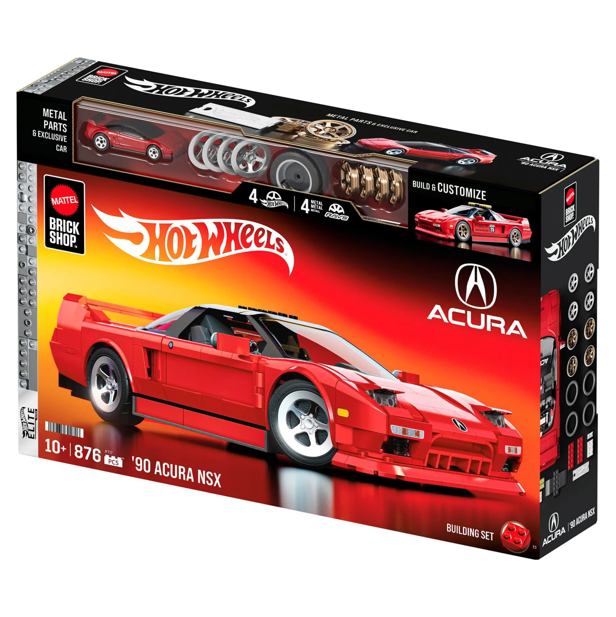 Mattel Brick Shop Hot Wheels ’90 Acura NSX Building Set