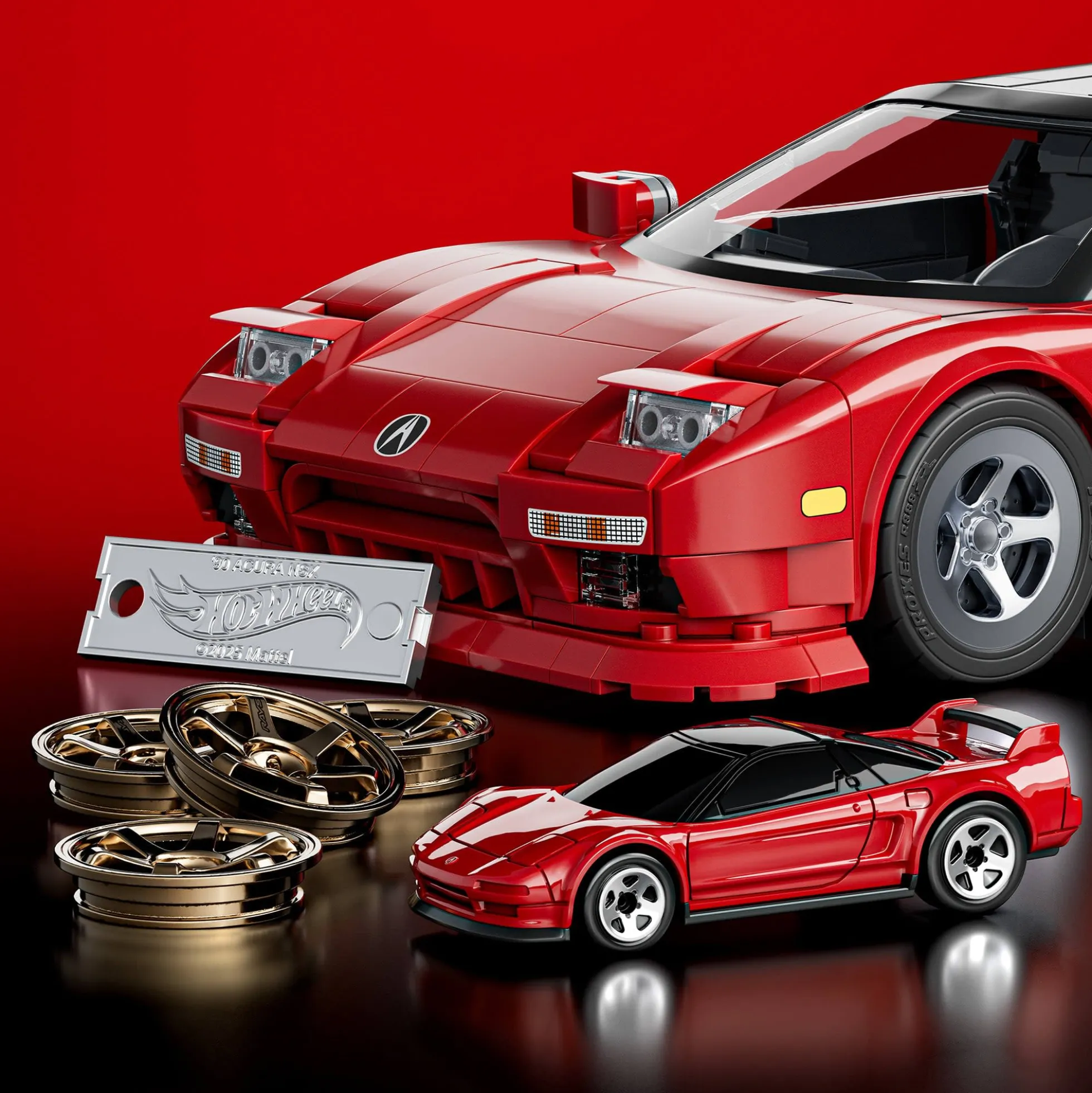 Mattel Brick Shop Hot Wheels ’90 Acura NSX Building Set