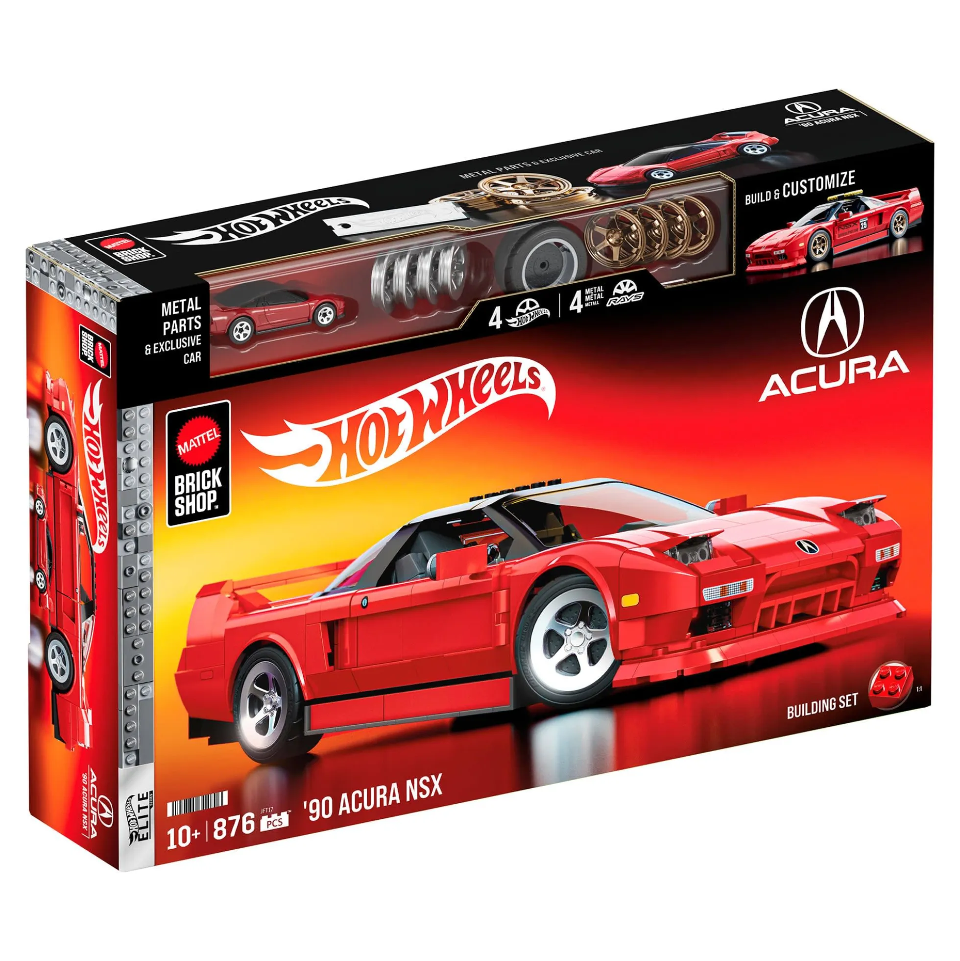 Mattel Brick Shop Hot Wheels ’90 Acura NSX Building Set