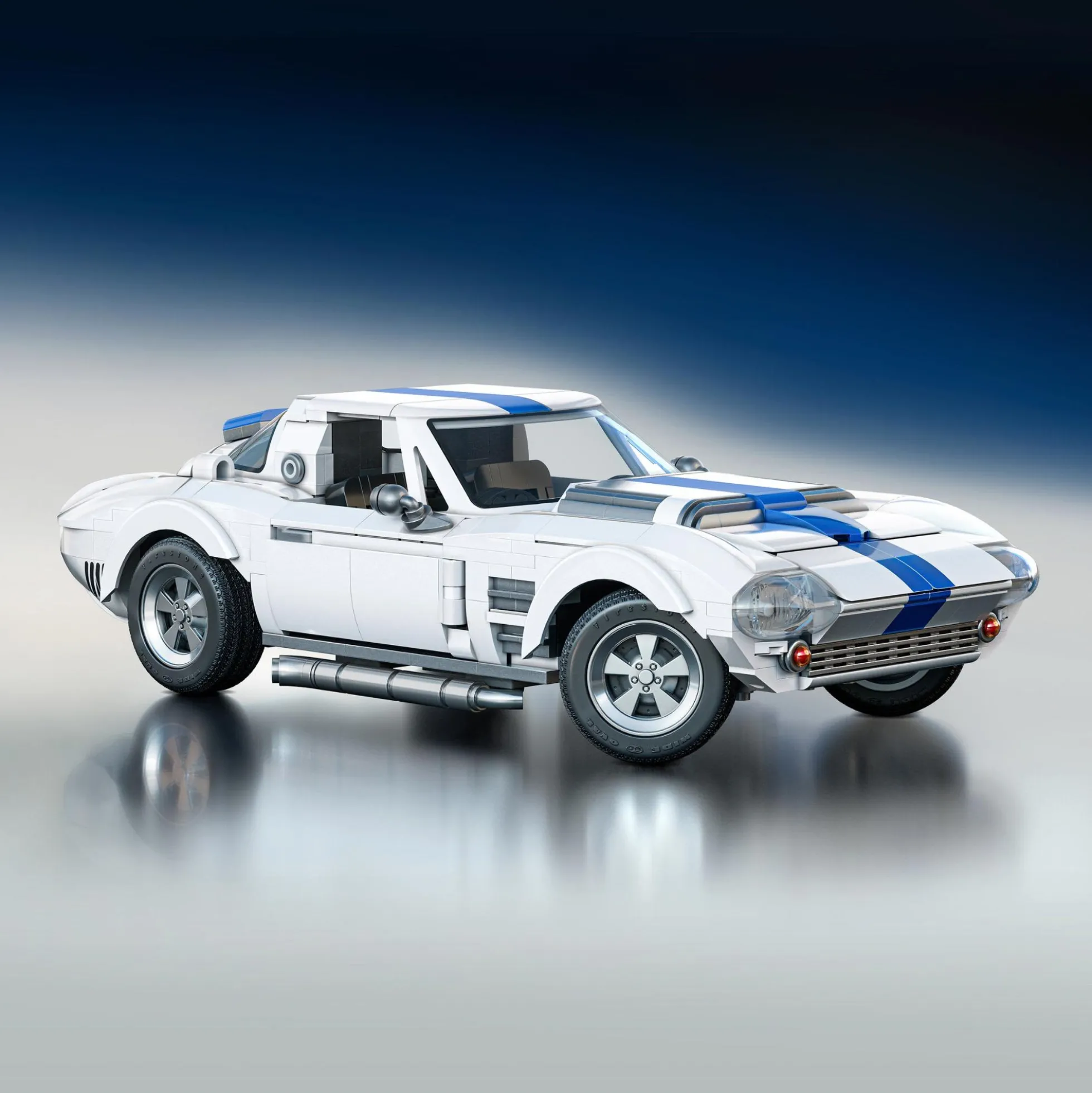 Mattel Brick Shop Hot Wheels Corvette Grand Sport Building Set