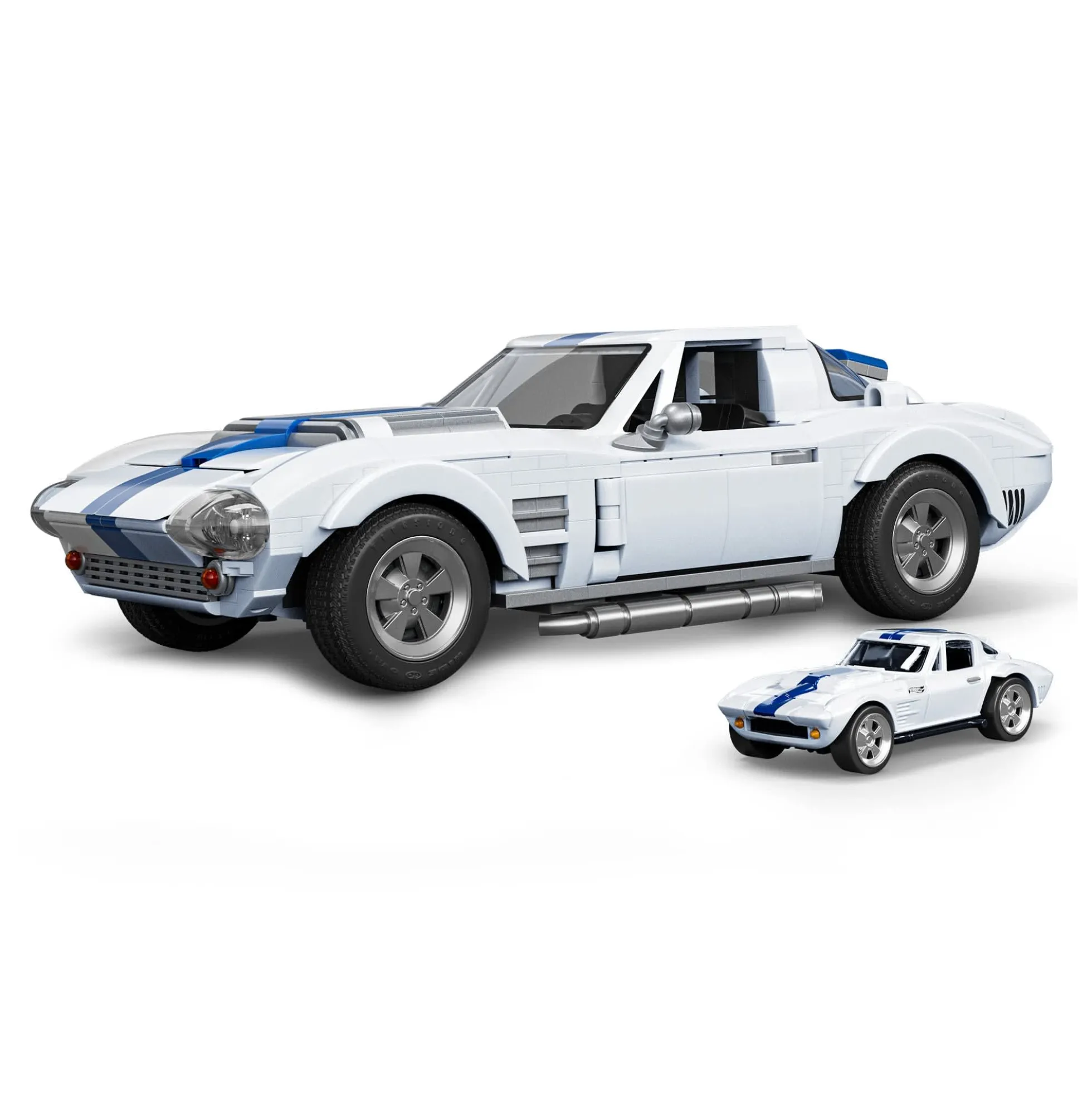 Mattel Brick Shop Hot Wheels Corvette Grand Sport Building Set