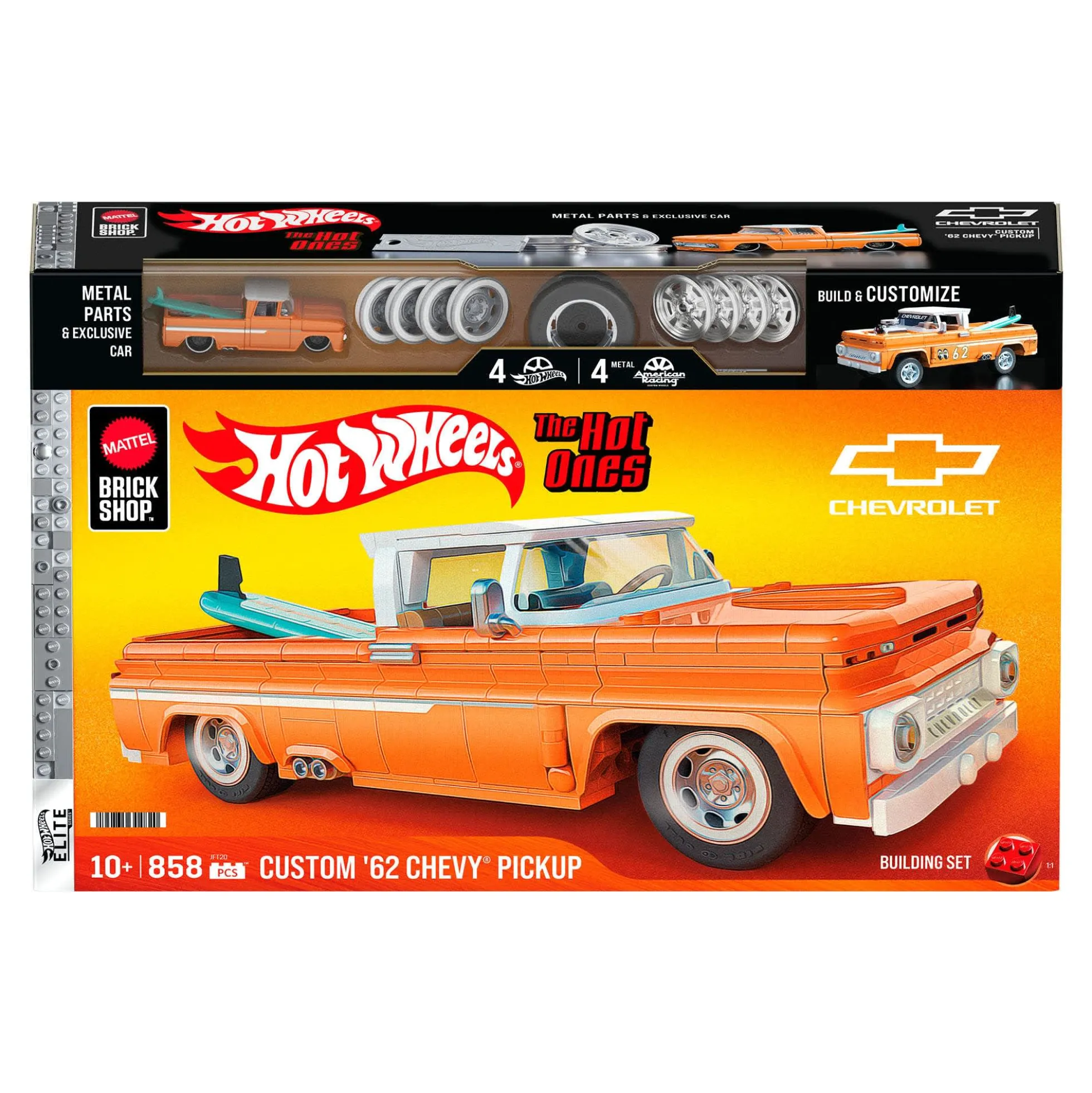 Mattel Brick Shop Hot Wheels Custom ’62 Chevy Pickup Building Set