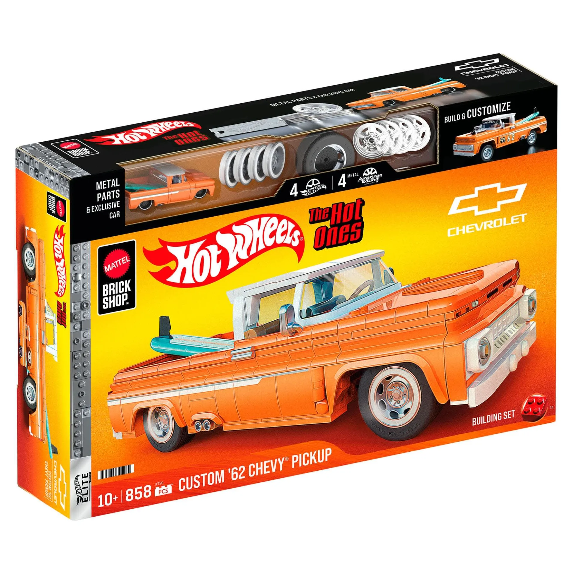 Mattel Brick Shop Hot Wheels Custom ’62 Chevy Pickup Building Set