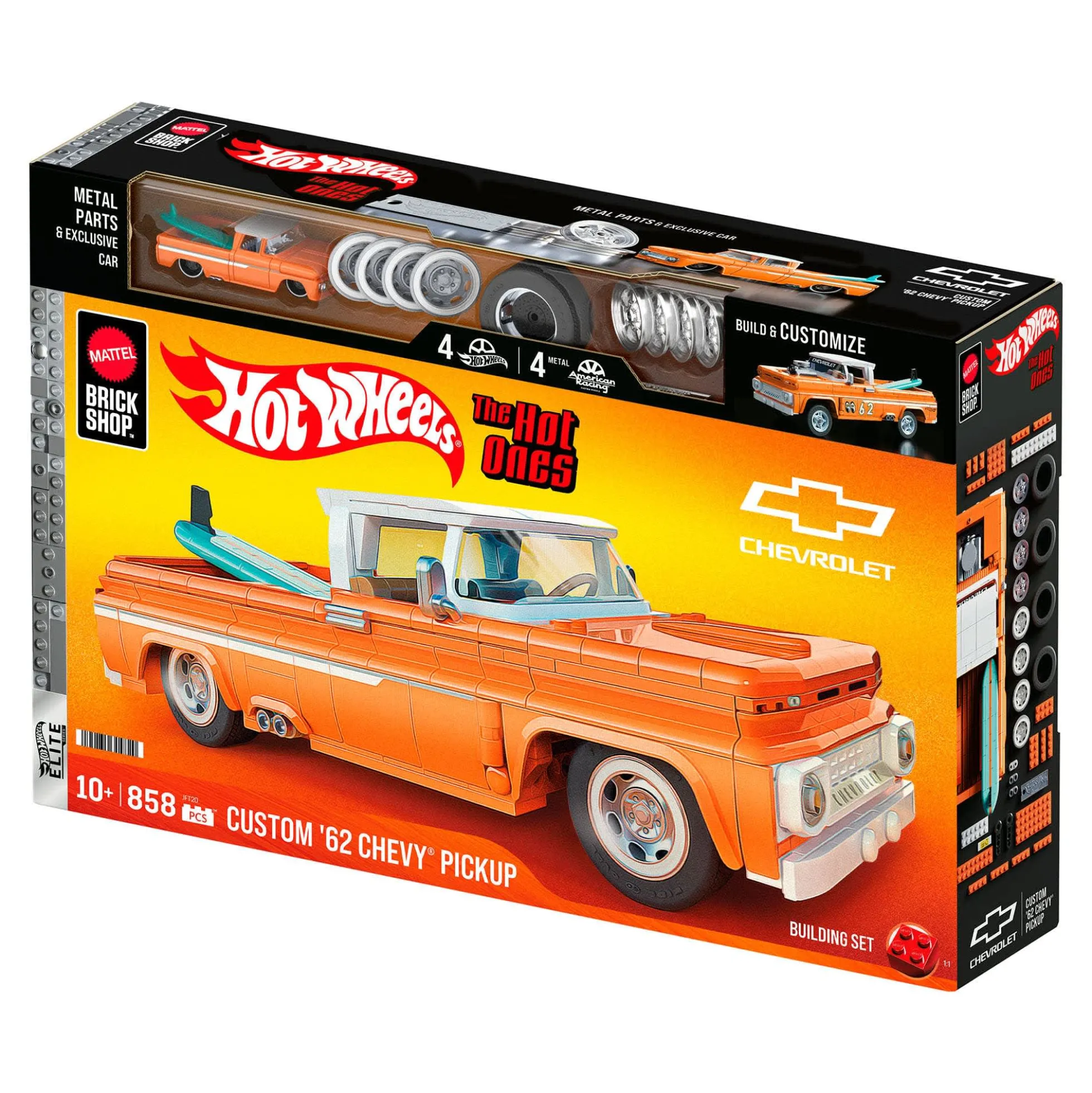 Mattel Brick Shop Hot Wheels Custom ’62 Chevy Pickup Building Set