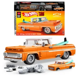 Mattel Brick Shop Hot Wheels Custom ’62 Chevy Pickup Building Set