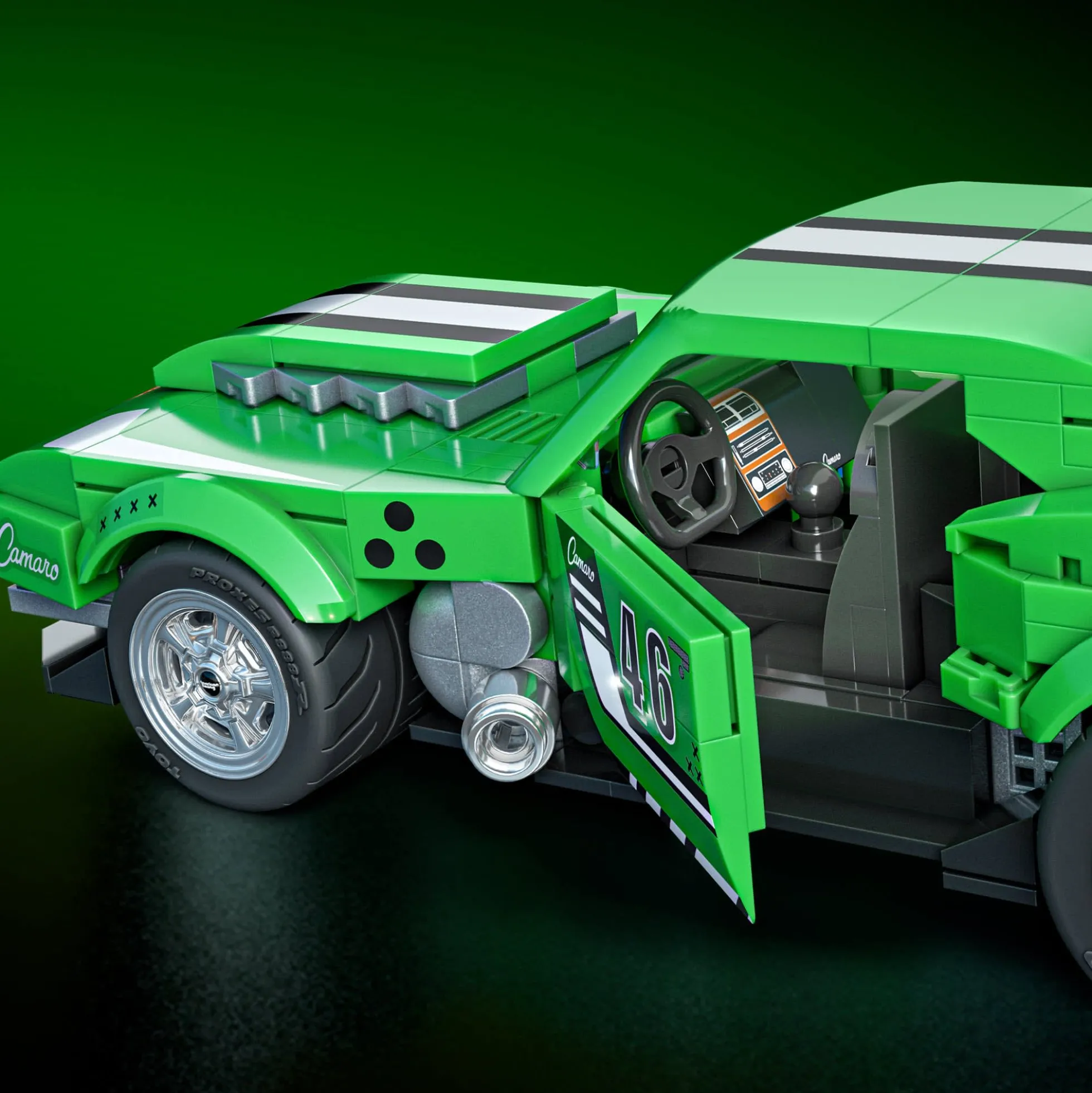 Mattel Brick Shop Hot Wheels Custom ’68 Camaro Building Set