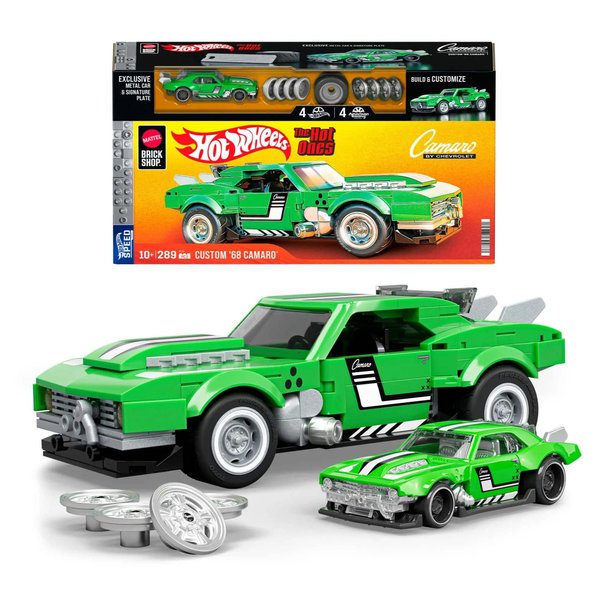 Mattel Brick Shop Hot Wheels Custom ’68 Camaro Building Set